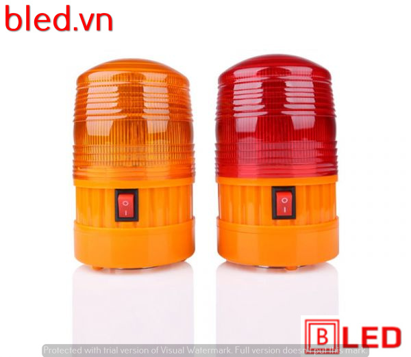 Đèn cảnh báo không dây đế nam châm dùng pin