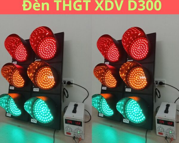 Đèn giao thông xanh đỏ vàng D300