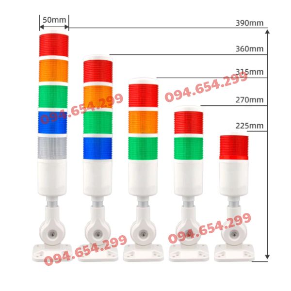 Đèn tín hiệu dạng tầng giao tiếp RS485 2 Đèn tín hiệu dạng tầng giao tiếp RS485