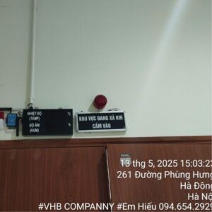 hệ thống giám sát nhiệt độ tại bệnh viện quân Y 103