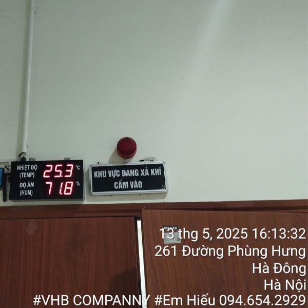 hệ thống giám sát nhiệt độ tại bệnh viện quân Y 103